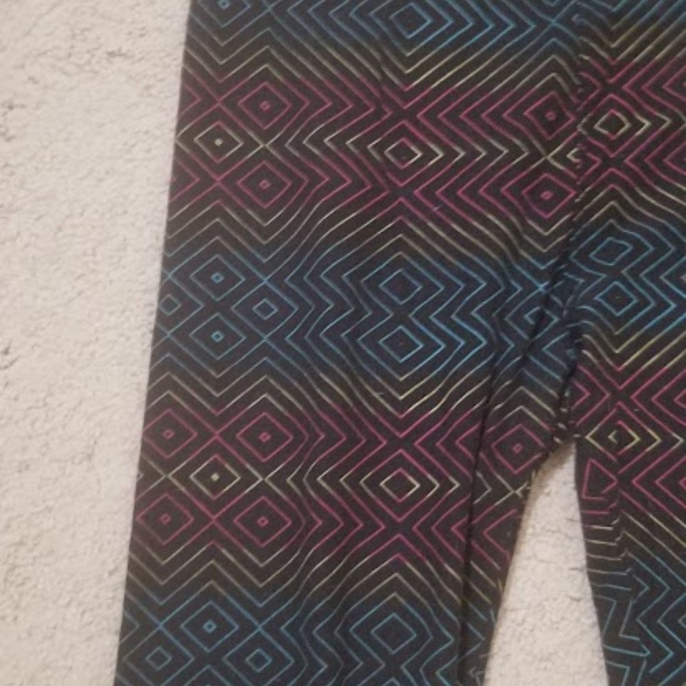 Multi-Color Striped Lula Roe Leggings One Size Fits All